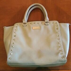 BCBG Paris Gray Tote Bag Handbag *No Shoulder Strap*